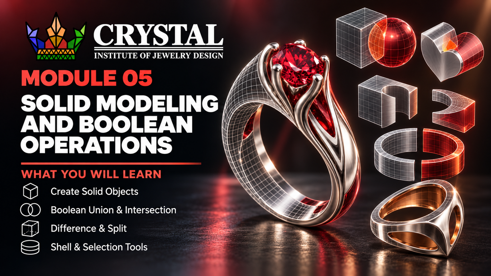 Module 5: Solid Modeling Aur Boolean Operations