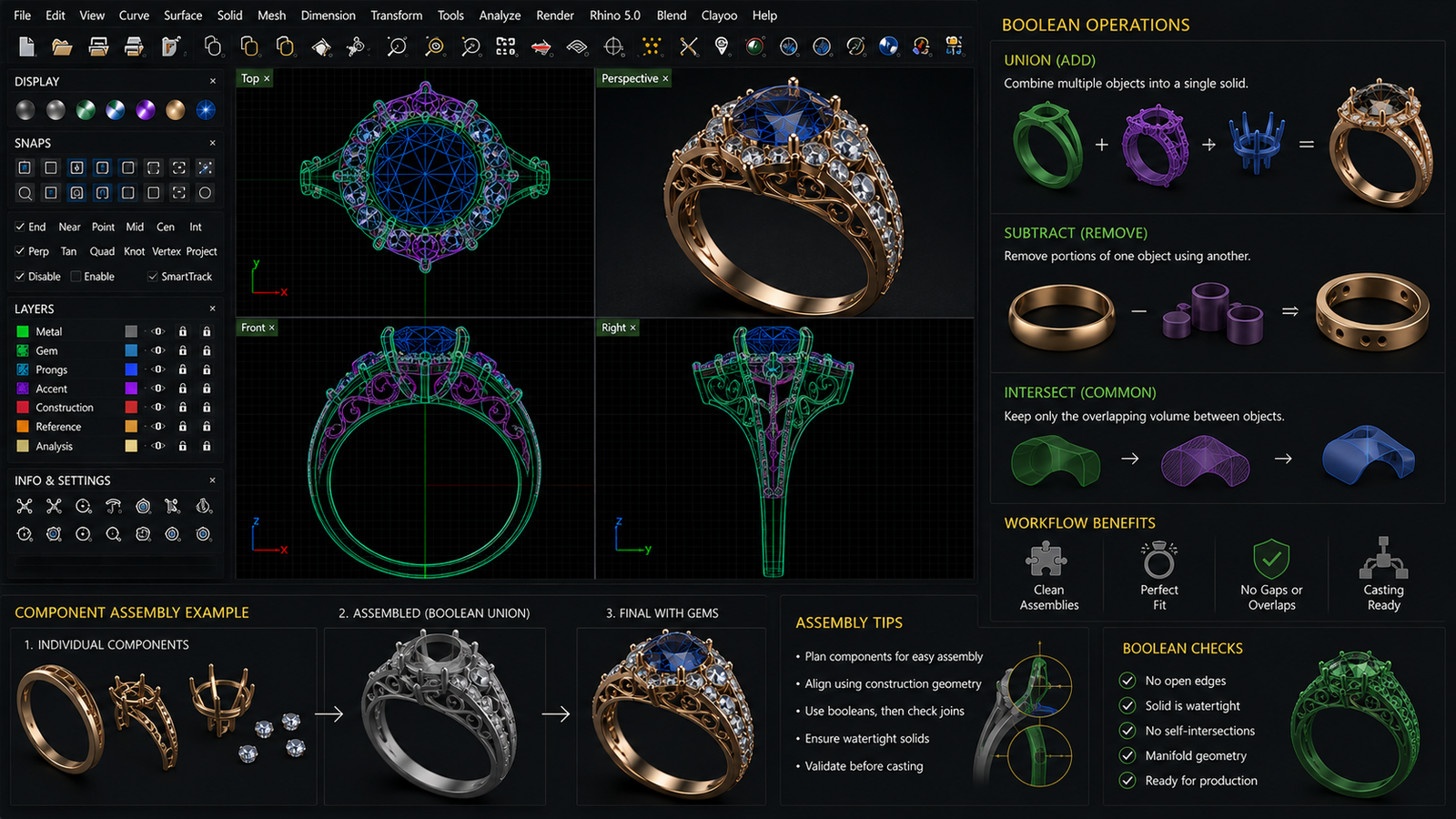 Module 8: Component Assembly & Boolean Operations